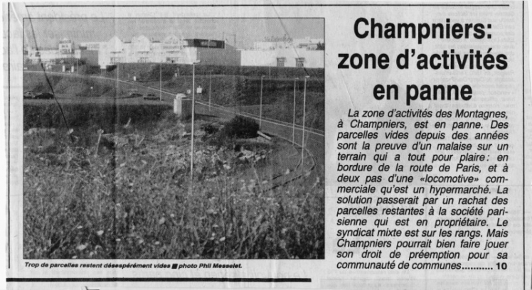 Articles Charente Libre du 20 septembre 1994