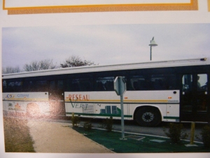 copie d'une page du "Vivre à Brie", ancien bus (Archives Mairie)