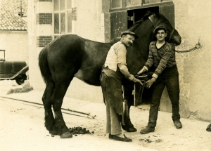 Médéric FAYE maréchal ferrant aux FRAUDS (Col. Ch. RAMBLIERE)